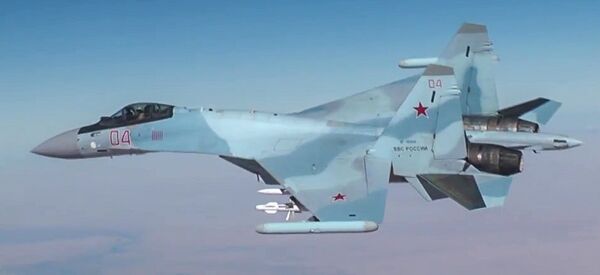 El Su-30 de las Fuerzas Aeroespaciales de Rusia en Siria - Sputnik Mundo