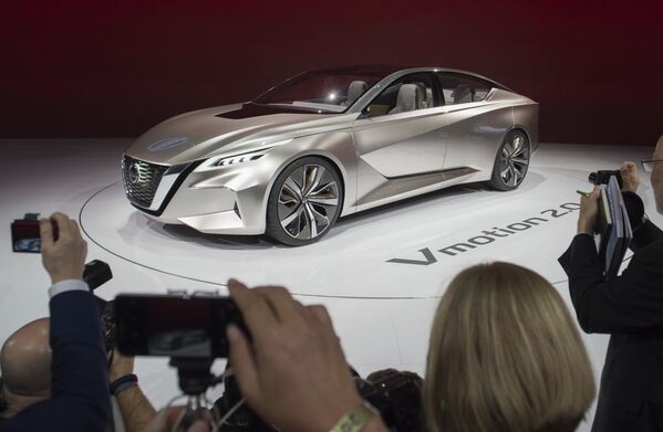 Salón del Automóvil de Detroit: belleza y sensualidad sobre cuatro ruedas - Sputnik Mundo