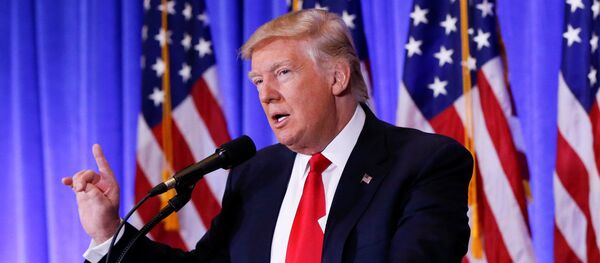 Presidente electo de EEUU, Donald Trump, durante su rueda de prensa - Sputnik Mundo