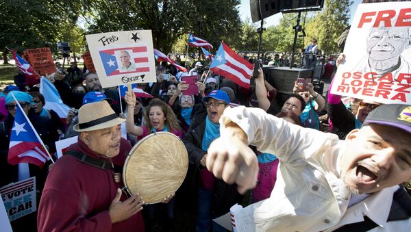 Manifestación a favor de la liberación de Oscar López Rivera - Sputnik Mundo