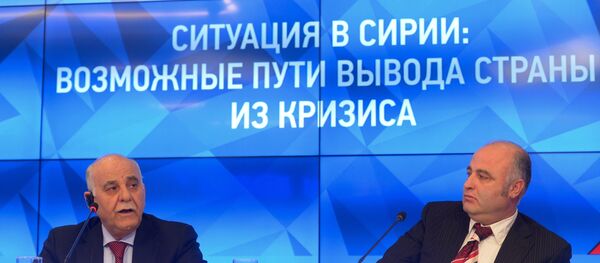 Пресс-конференция бывшего генерала Вооруженных сил Сирии М.Шейха - Sputnik Mundo