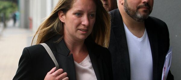 Natalia Compagnon, daughter-in-law of Chilean President Michelle Bachelet, and his husband -Bachelet's son- Sebastian Davalos - Sputnik Mundo