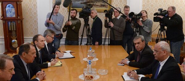 La reunión de Serguéi Lavrov, canciller ruso, con los representantes de las principales fuerzas políticas de Palestina - Sputnik Mundo