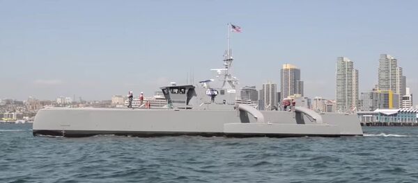 DARPA's Sea Hunter Submarine-Hunting Drone Warship ACTUV - Sputnik Mundo