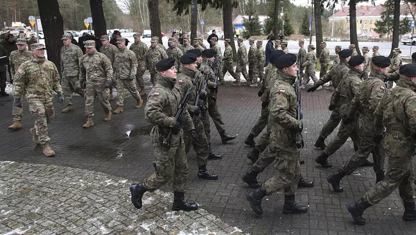 Militares estadounidenses en Polonia - Sputnik Mundo