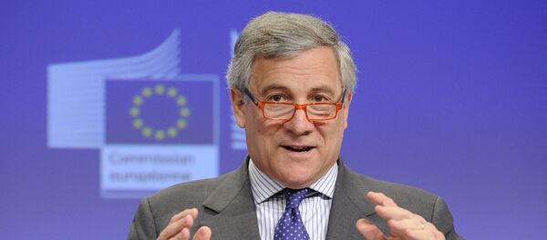 Antonio Tajani, el presidente del Parlamento Europeo (archivo) Antonio Tajani, el presidente del Parlamento Europeo (archivo) - Sputnik Mundo