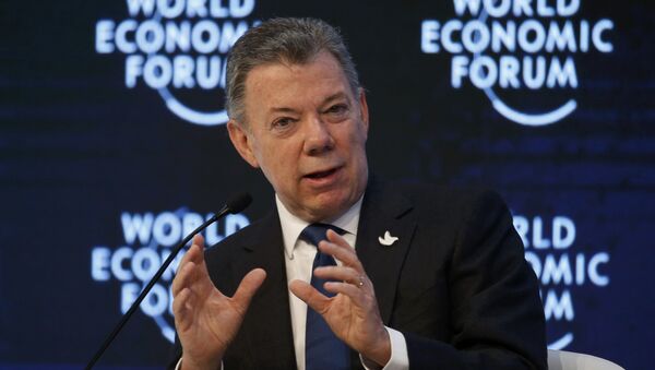 Juan Manuel Santos, presidente de Colombia - Sputnik Mundo