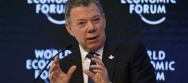 Juan Manuel Santos, presidente de Colombia - Sputnik Mundo