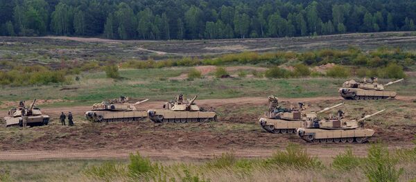 Tanques estadounidenses (archivo) - Sputnik Mundo