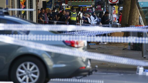 El lugar del accidente en Melbourne - Sputnik Mundo