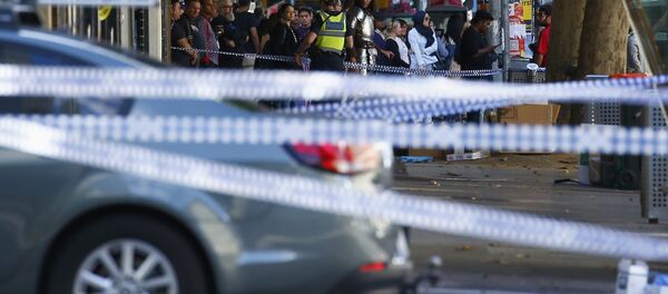 El lugar del accidente en Melbourne - Sputnik Mundo