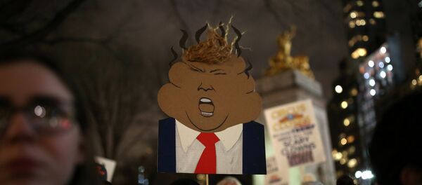 Protestas contra el presidente estadounidense Donald Trump Protestas contra el presidente estadounidense Donald Trump - Sputnik Mundo