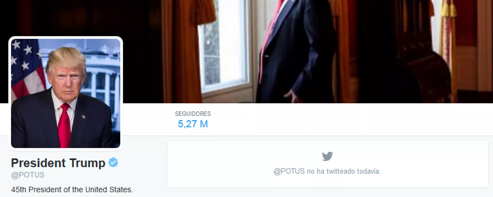 Cuenta de Twitter oficial de Donald Trump, presidente de EEUU - Sputnik Mundo, 1920, 20.11.2022