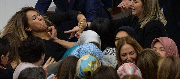 Diputadas turcas llegan a las manos en el Parlamento Diputadas turcas llegan a las manos en el Parlamento - Sputnik Mundo