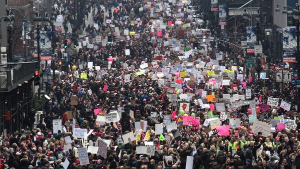 Marcha de las Mujeres en Nueva York - Sputnik Mundo