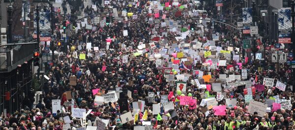 Marcha de las Mujeres en Nueva York - Sputnik Mundo