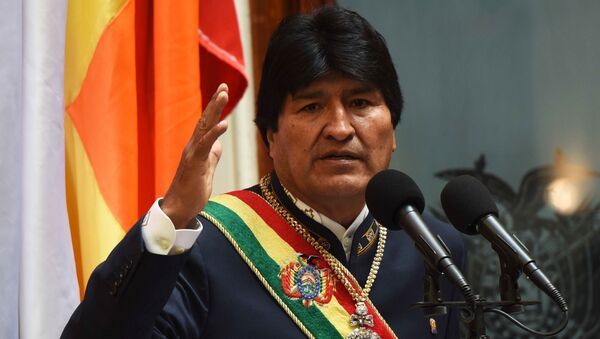 Evo Morales, presidente de Bolivia (archivo) - Sputnik Mundo