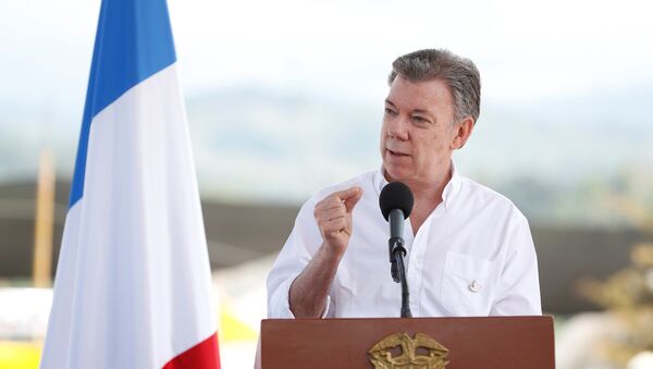 Juan Manuel Santos, presidente de Colombia (archivo) - Sputnik Mundo