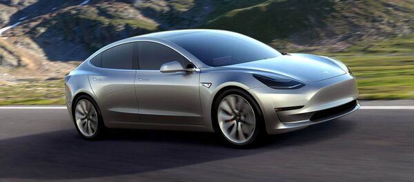 Un vehículo Tesla - Sputnik Mundo