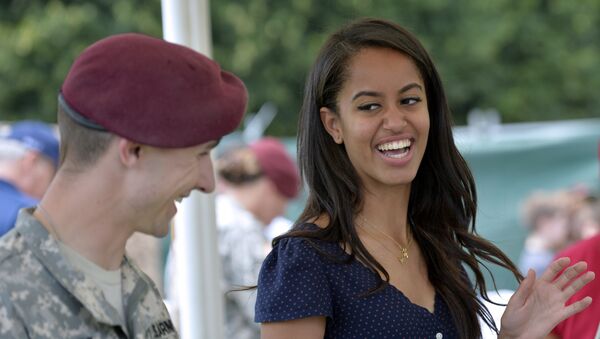 Malia Obama (archivo) - Sputnik Mundo