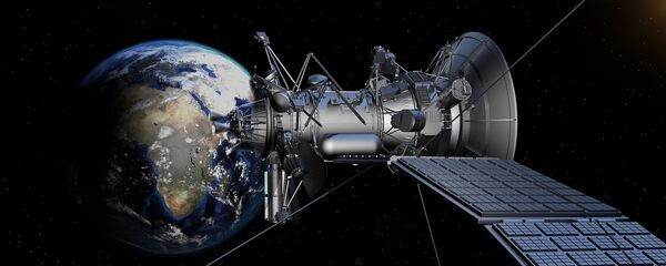 Un satélite en el espacio (imagen referencial) - Sputnik Mundo