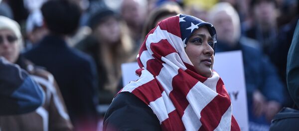 Protestas en Nueva York contra la orden migratoria de Trump Protestas en Nueva York contra la orden migratoria de Trump - Sputnik Mundo