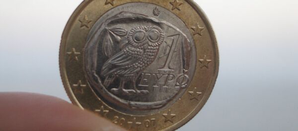 Un euro griego - Sputnik Mundo