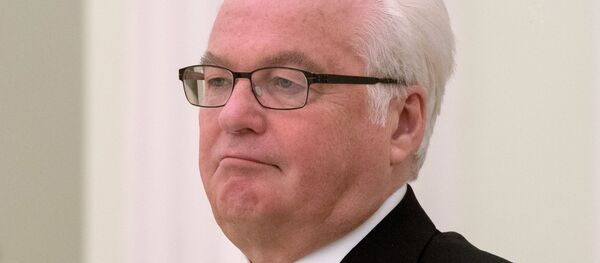 El representante permanente de Rusia ante la ONU, Vitali Churkin - Sputnik Mundo