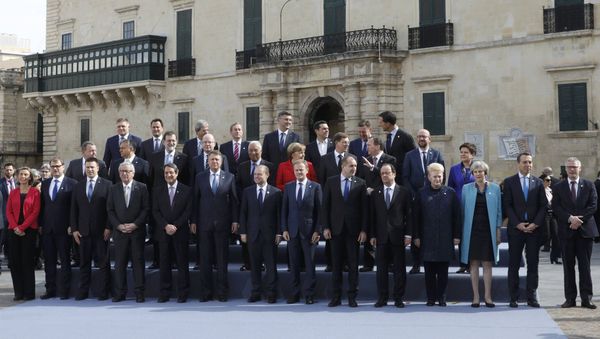 Los líderes de la Unión Europea Los líderes de la Unión Europea - Sputnik Mundo