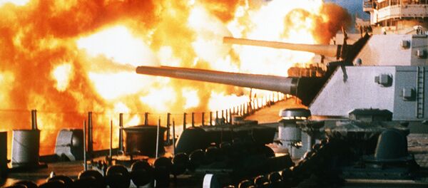 Un buque en combate - Sputnik Mundo