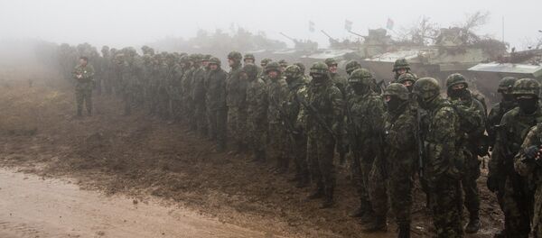 Las maniobras conjuntas de Rusia, Bielorrusia y Serbia (archivo) - Sputnik Mundo