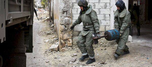 Los zapadores rusos en Palmira - Sputnik Mundo