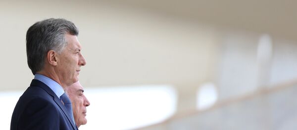 Presidente de Argentina, Mauricio Macri, y presidente de Brasil, Michel Temer - Sputnik Mundo