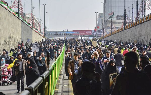 Marcha del 38º aniversario de la Revolución Islámica en Irán - Sputnik Mundo