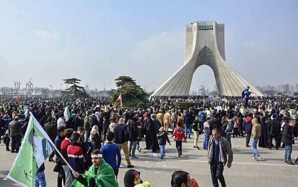 Marcha del 38º aniversario de la Revolución Islámica en Irán - Sputnik Mundo