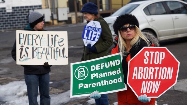 Protestas contra los abortos en EEUU Protestas contra los abortos en EEUU - Sputnik Mundo