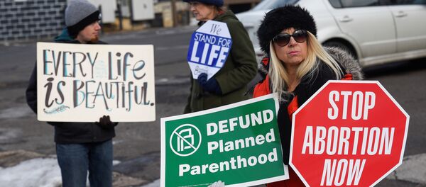 Protestas contra los abortos en EEUU Protestas contra los abortos en EEUU - Sputnik Mundo