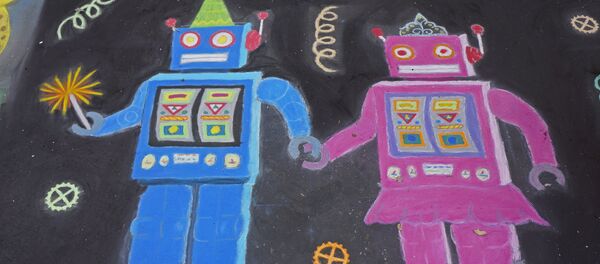 Robots enamorados (imagen referencial) - Sputnik Mundo