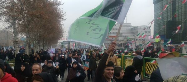 Celebraciones por el 38 aniversario de la Revolución Islámica en Teherán - Sputnik Mundo