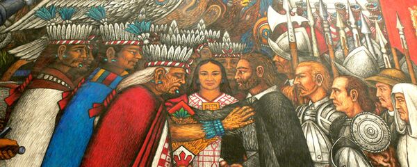 Discussions between Taxcaltecans and Hernan Cortes - Sputnik Mundo