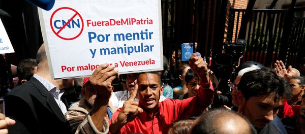 Protestas contra CNN en Venezuela - Sputnik Mundo