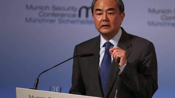 Wang Yi, ministro de Exteriores de China - Sputnik Mundo