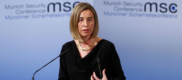 La Alta Representante de Política Exterior y de Seguridad Común de la Unión Europea, Federica Mogherini - Sputnik Mundo