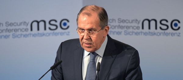 Ministro ruso de Asuntos Exteriores,  Serguéi Lavrov, en la conferencia de Múnich - Sputnik Mundo