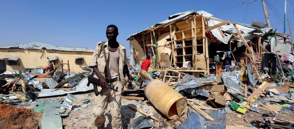 Lugar de la explosión de coche bomba en Somalia - Sputnik Mundo