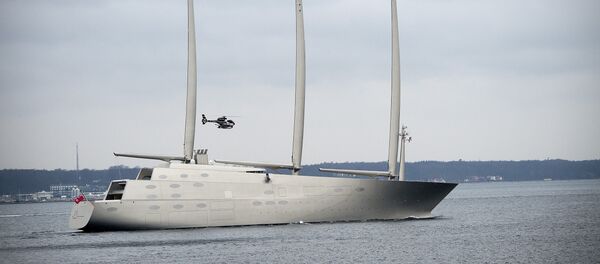 El yate privado Sailing Yacht A del multimillonario ruso Andréi Melnichenko - Sputnik Mundo