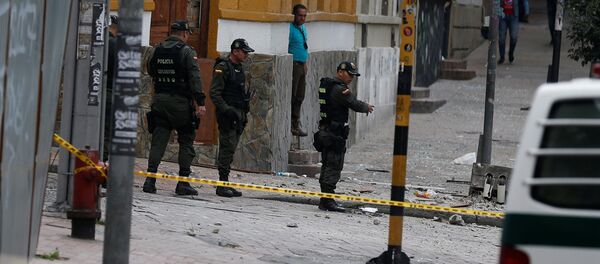 Lugar de explosión en Bogotá, Colombia - Sputnik Mundo