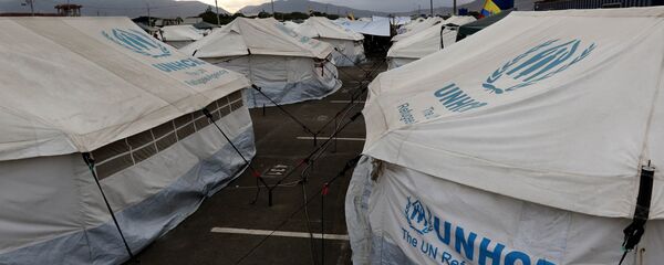 Carpas de Acnur (archivo) - Sputnik Mundo
