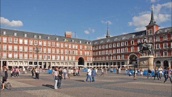 Plaza mayor de Madrid, España - Sputnik Mundo