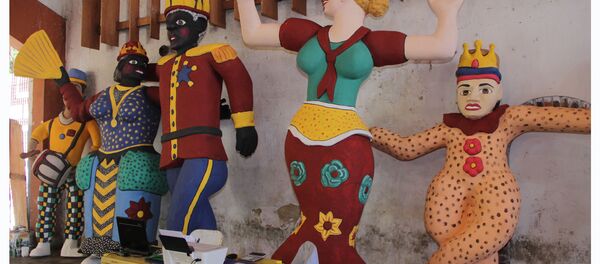 Los muñecos gigantes del carnaval de Olinda, Brasil (archivo) - Sputnik Mundo